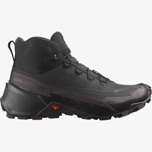 Buty Damskie Trekkingowe Salomon CROSS HIKE MID 2 Gore-Tex W - Black / Chockolate Plum