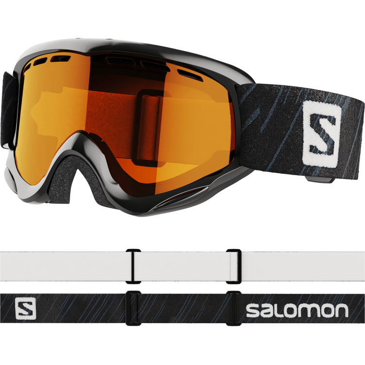 L40848100 Gogle Salomon JUKE ACCESS BLACK TONIC ORANGE TatraStore.png