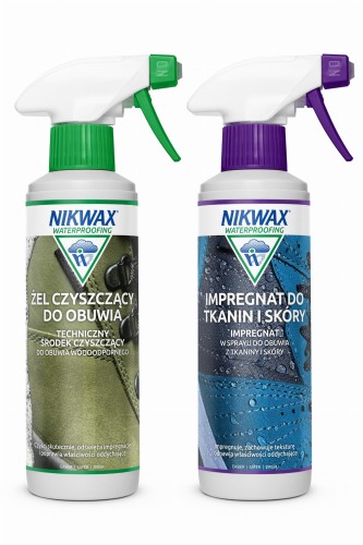 Zestaw do czyszczenia i impregnacji obuwia z tkanin i skory Nikwax 2 x 300 ml