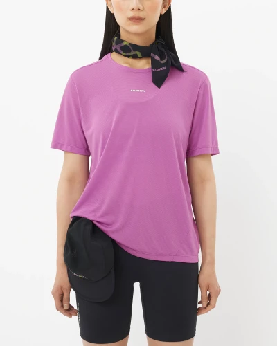 Koszulka damska Salomon SHAKEout CORE SS TEE W IRIS ORCHID TatraStore 1.webp