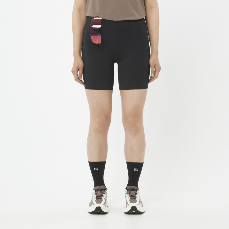 LC2740200 Krótkie damskie legginsy Salomon SENSE AERO STOW TIGHTS 6 W DEEP BLACK TatraStore (2).png