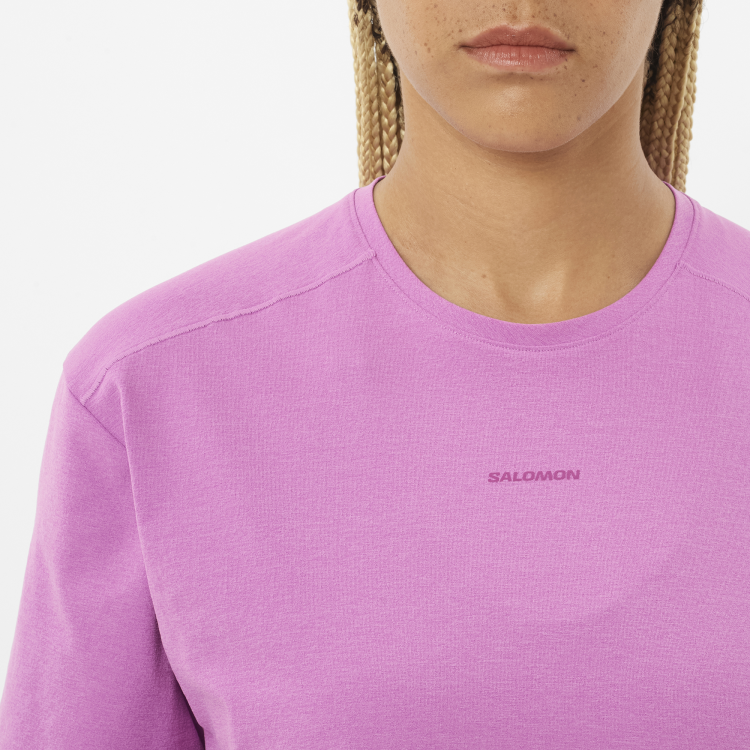 LC2748900 Koszulka damska Salomon TRACKLINE SS TEE W IRIS ORCHID TatraStore (4).png