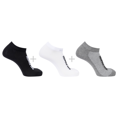 LC2912200 Skarpety Salomon EVERYDAY LITE LOW 3-PACK BLACK / WHITE / FROST GRAY TatraStore