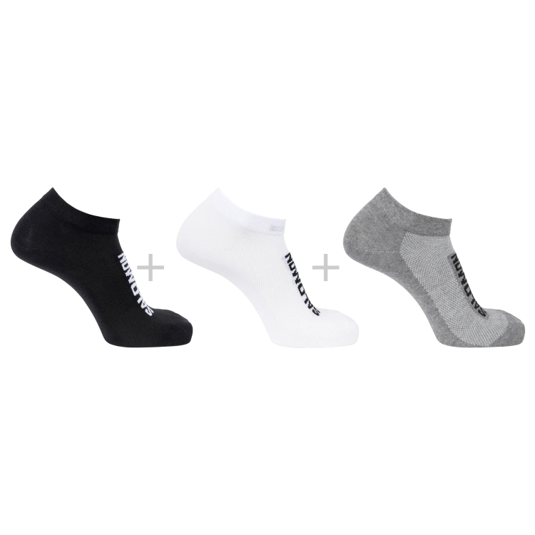LC2912200 Skarpety Salomon EVERYDAY LITE LOW 3-PACK BLACK / WHITE / FROST GRAY TatraStore