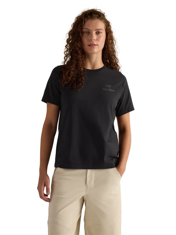 X000009502 Arcteryx Kragg SL Cotton Emblem Crew Shirt Black Women (6).png