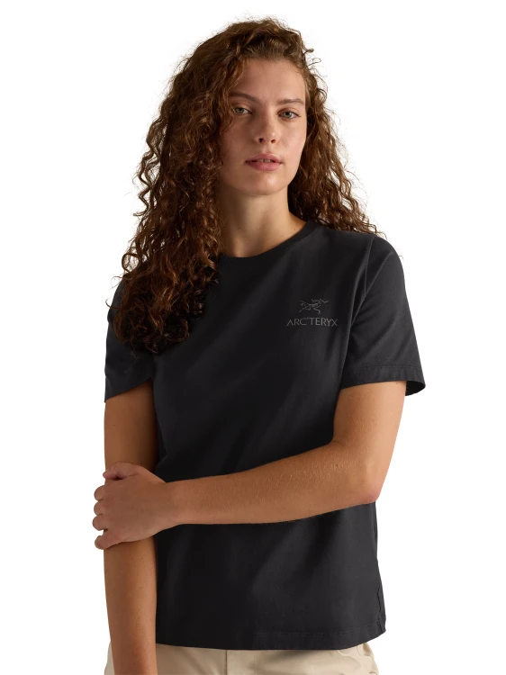 X000009502 Arcteryx Kragg SL Cotton Emblem Crew Shirt Black Women (4).png