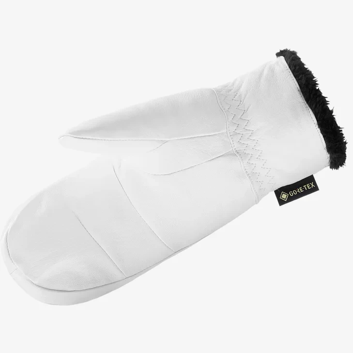 rękawice rękawiczki narciarskie salomon native gore tex damskie biale white jednopalczaste tatra store.webp