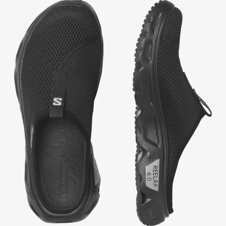 L47112400 buty klapki regeneracyjne salomon reelax slide 6.0 w black czarne.webp