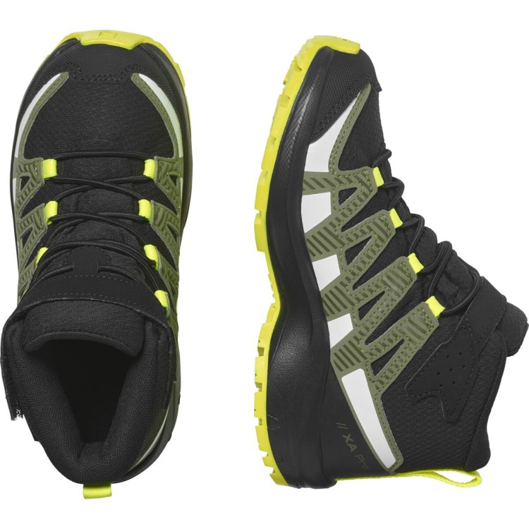 L47289600 Salomon XA PRO V8 MID CSWP K Black Deep Lichen Green Safety Yellow.jpeg