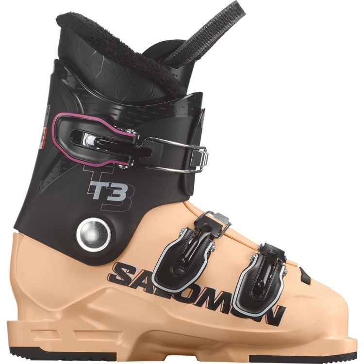 L47362200 Buty narciarskie dziecięce Salomon T3 RT - Black / Beach Sand / White TatraStore