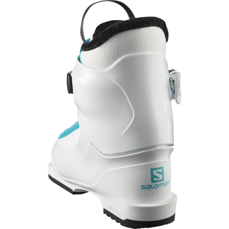 L41178000 Buty narciarskie dziecięce Salomon T1 Girly White Scuba Blue TatraStore