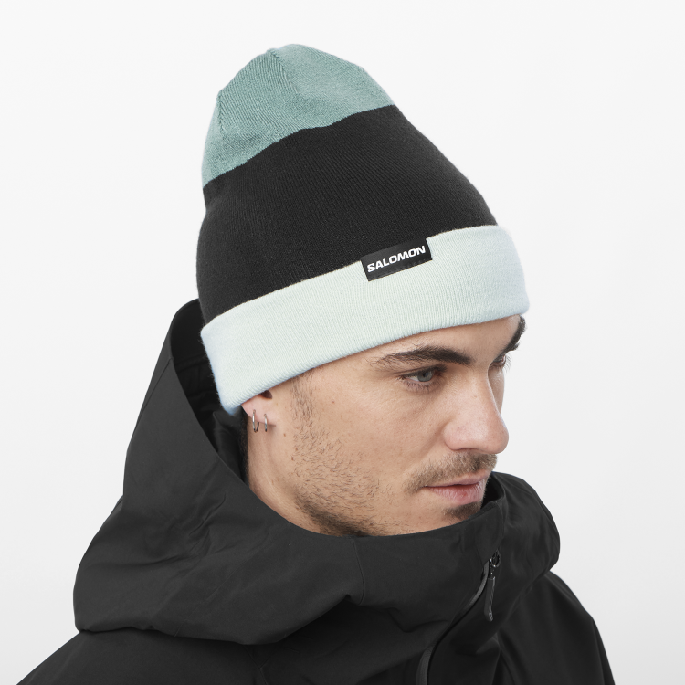 LC2302600 flatspin reversible beanie misty blue