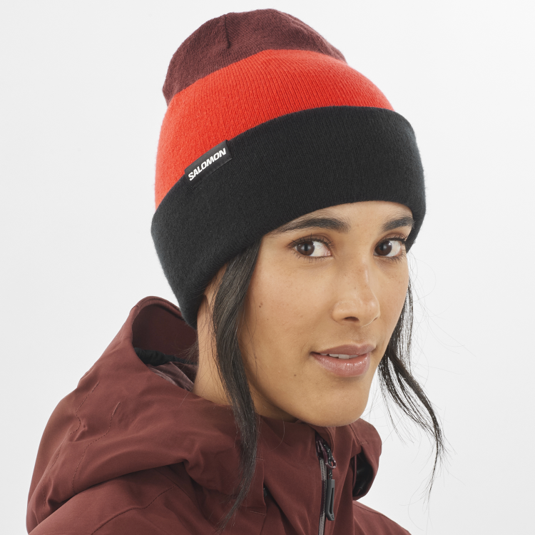 Czapka Salomon FLATSPIN REVERSIBLE BEANI Deep Black TatraStore 3.png