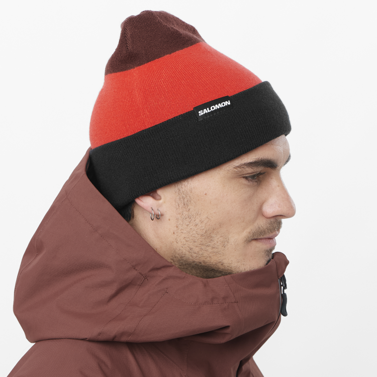 Czapka Salomon FLATSPIN REVERSIBLE BEANI Deep Black TatraStore 2.png