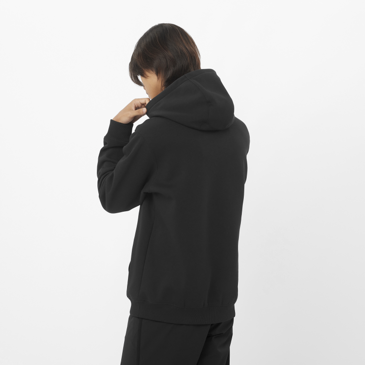 Bluza SALOMON LOGO HOODIE M DEEP BLACK TatraStore 3.png
