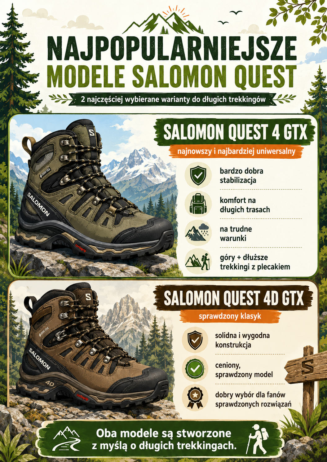Najpopularniejsze modele Salomon Quest