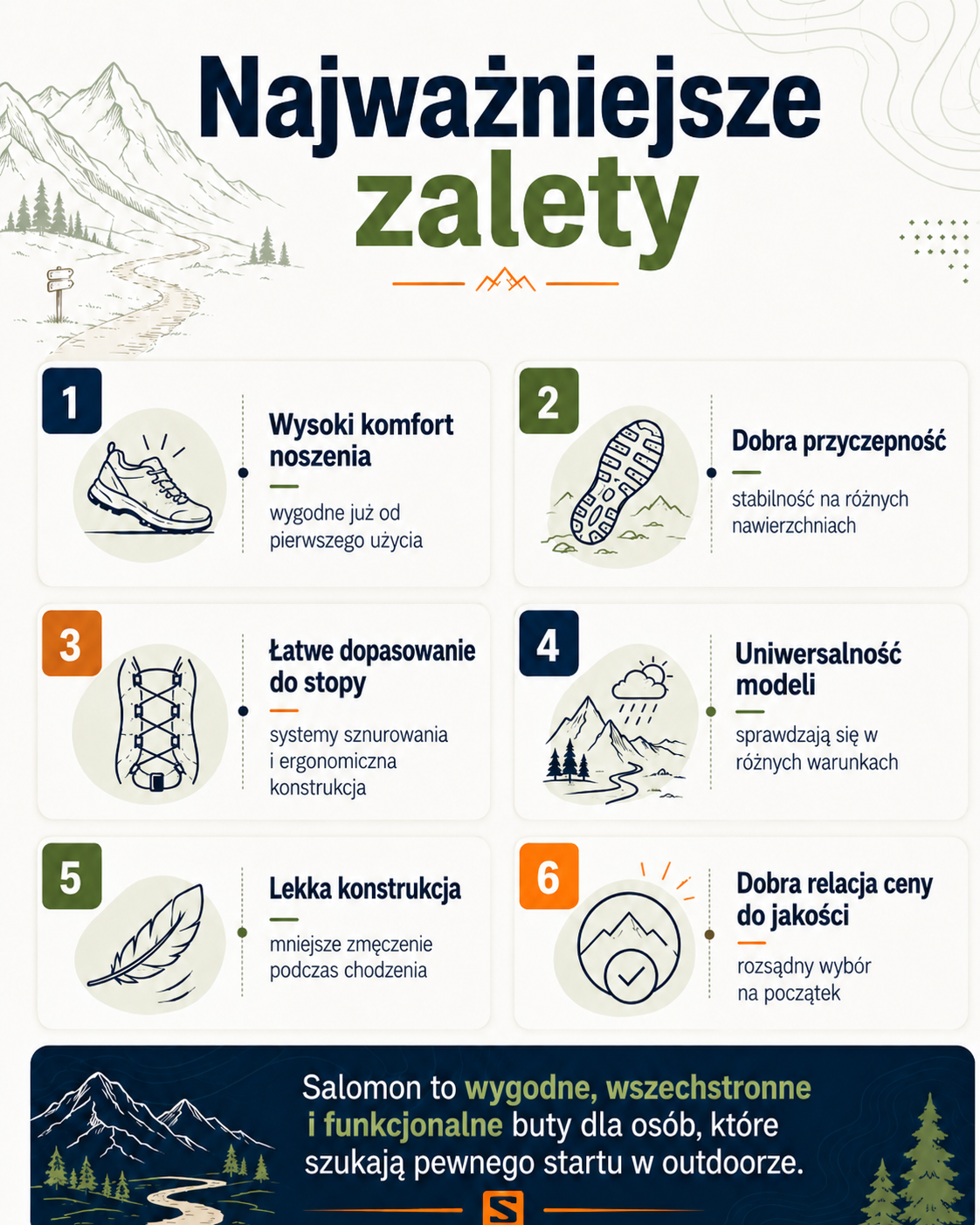 Zalety butów Salomon dla początkujących