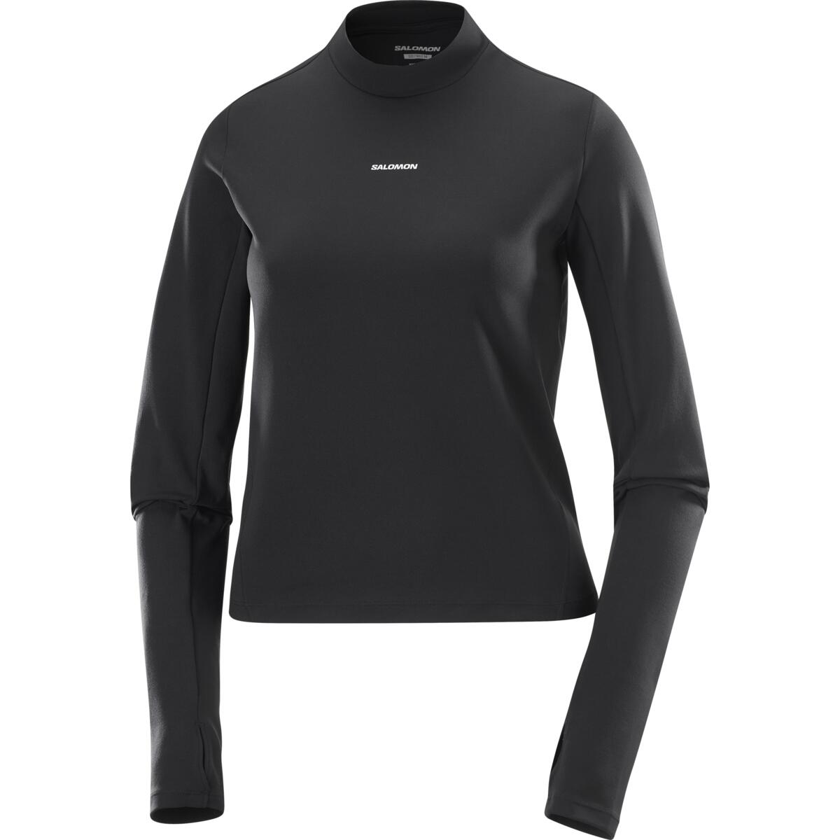 Koszulka z długim rękawem damska Salomon SHAKEout BLISS W DEEP BLACK