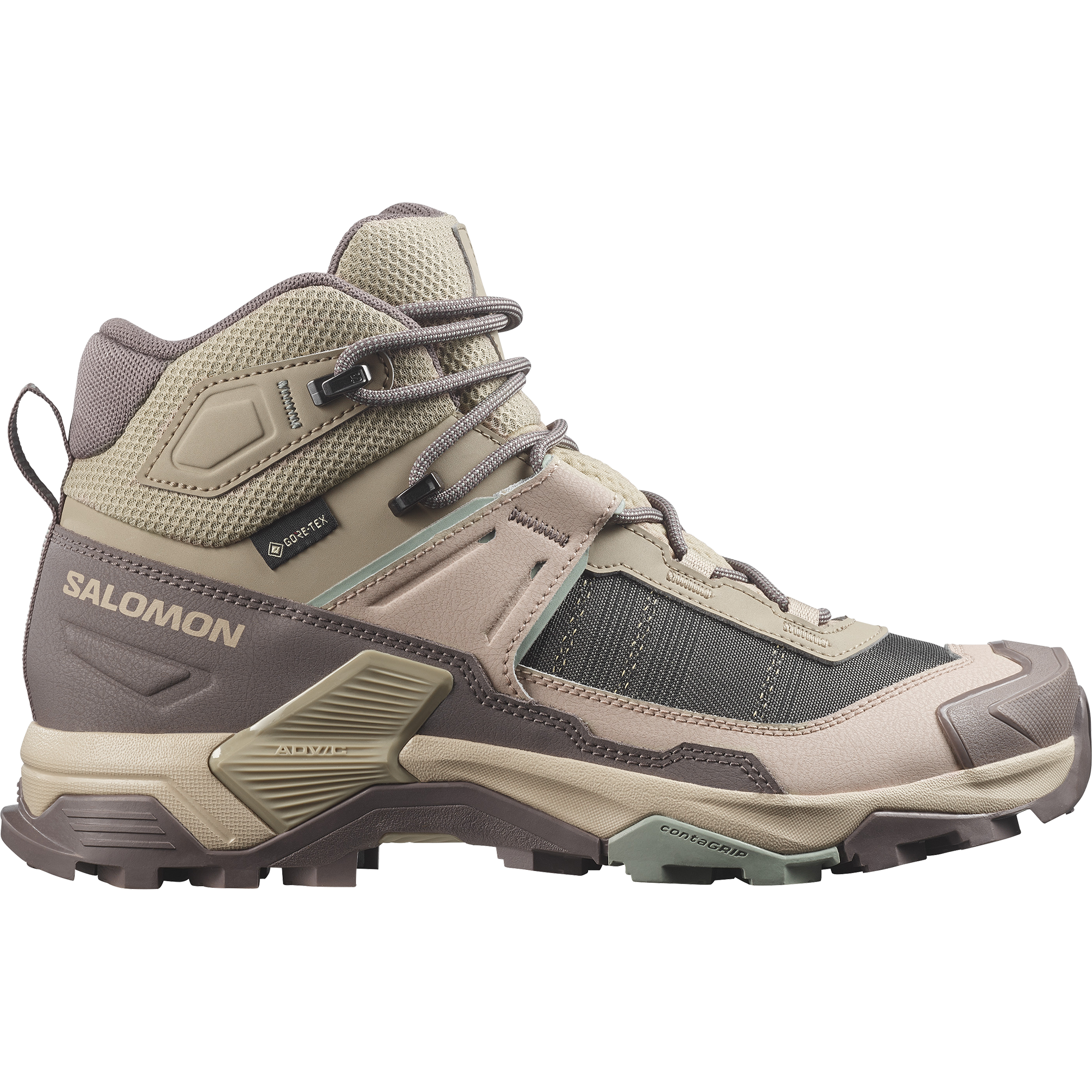 Buty trekkingowe damskie Salomon X ULTRA 5 MID GORE-TEX W Iron / Desert Tan