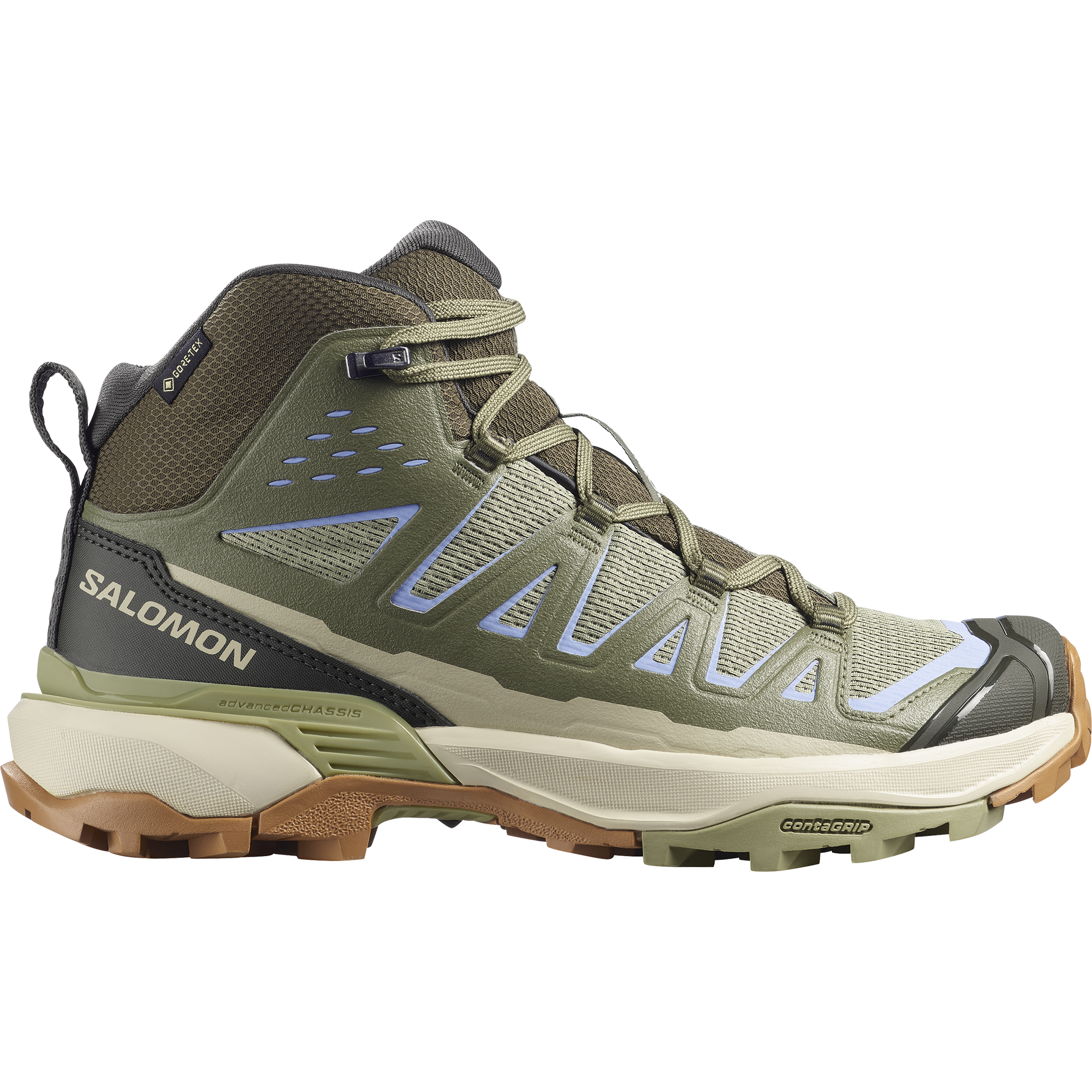 Buty trekkingowe damskie Salomon X ULTRA 360 EDGE MID GORE-TEX W Tea / Deep Lichen Green
