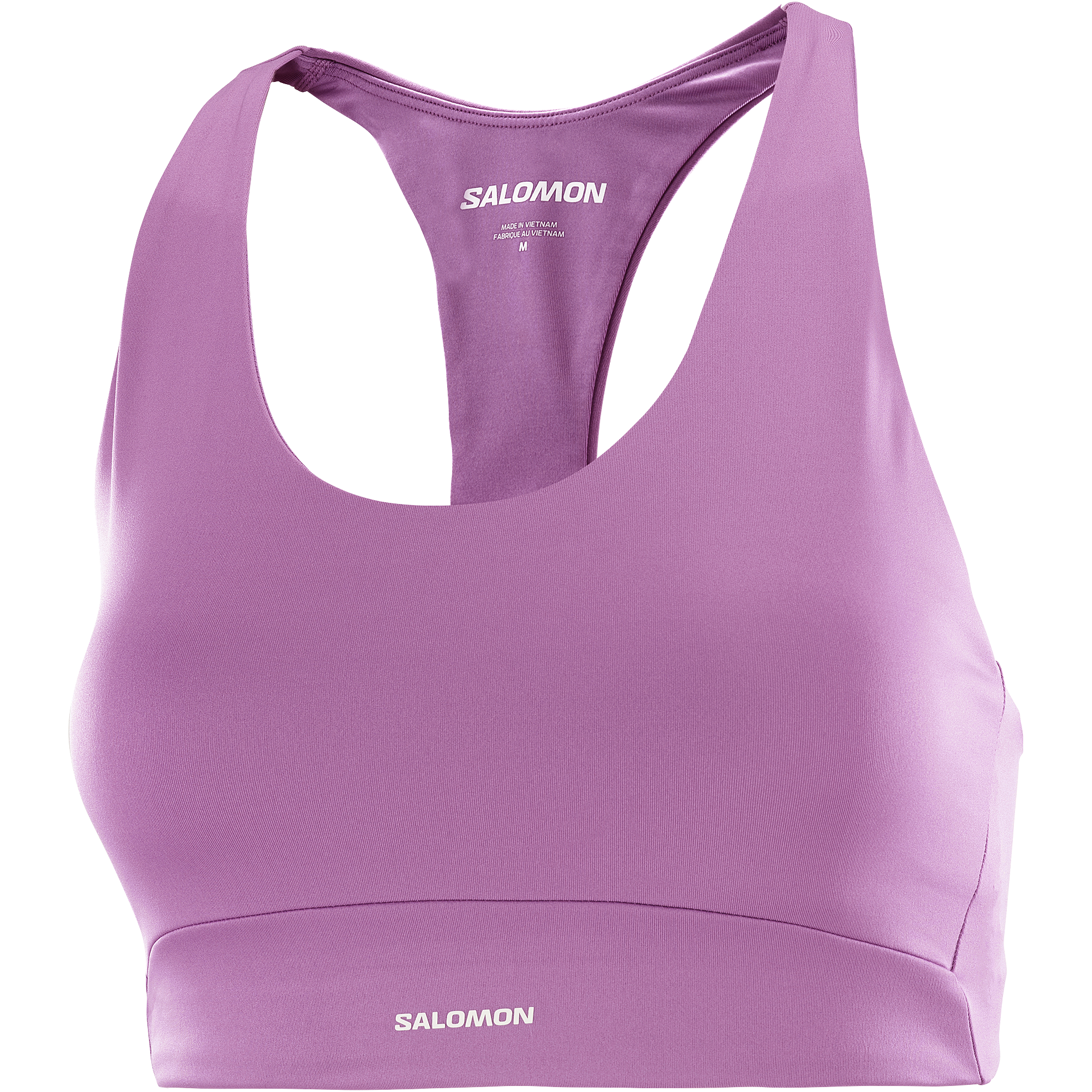 Damski biustonosz sportowy Salomon SHAKEout CORE W IRIS ORCHID