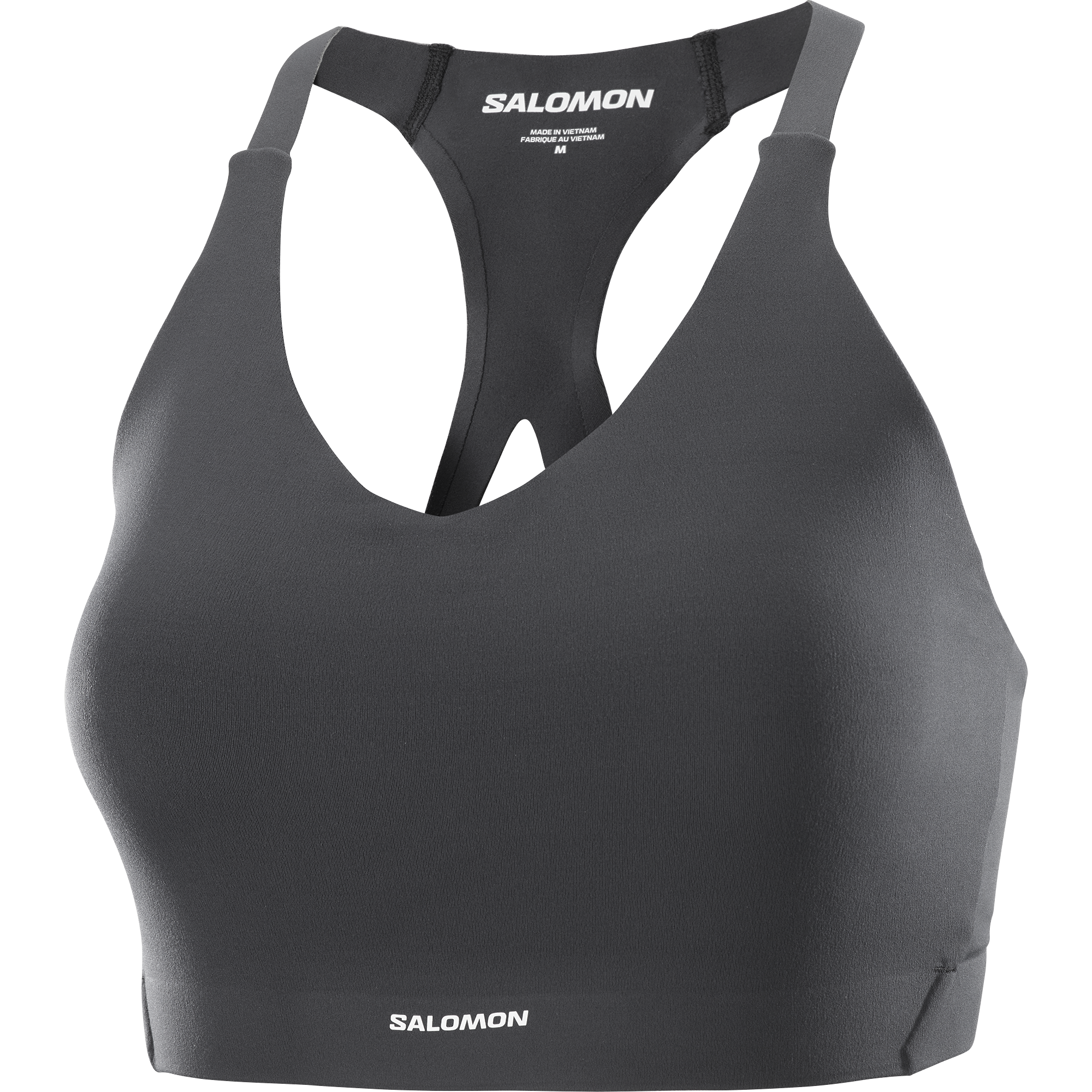 Damski biustonosz sportowy Salomon SHAKEout BLISS W DEEP BLACK 