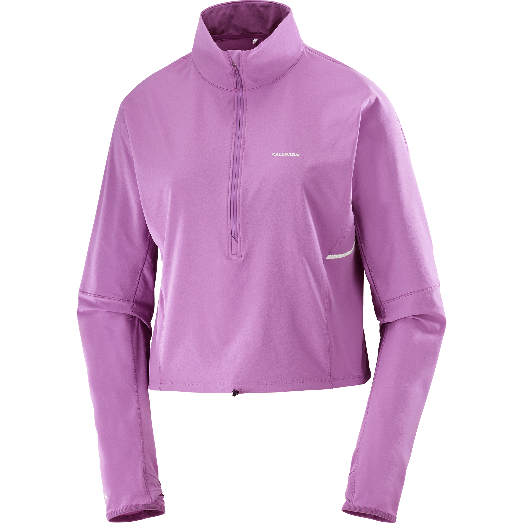 Bluza Salomon SENSE AERO HYBRID CROP PULOVER W IRIS ORCHID