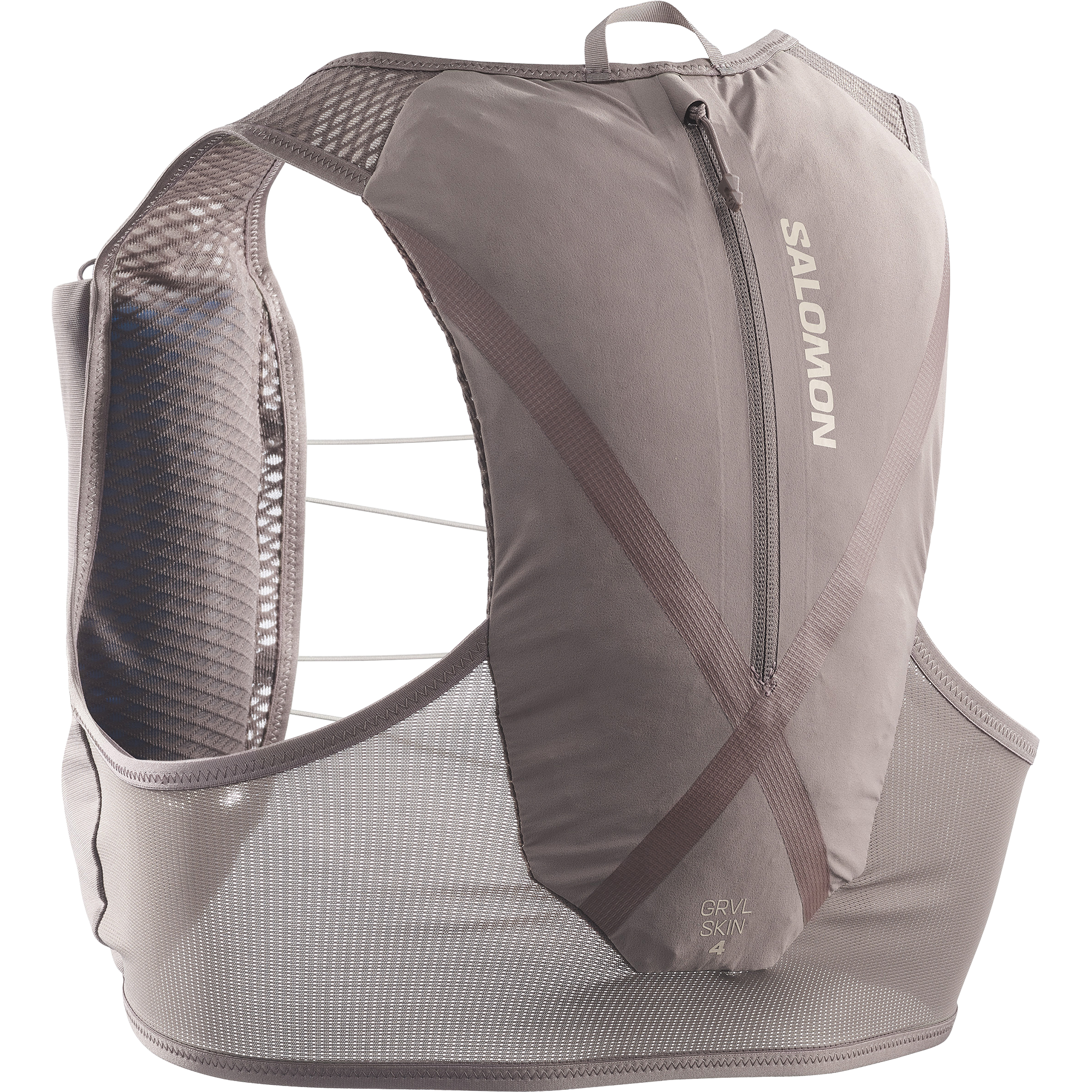 Kamizelka do biegania unisex Salomon GRAVEL SKIN 4 IRON/SILVER CLOUD
