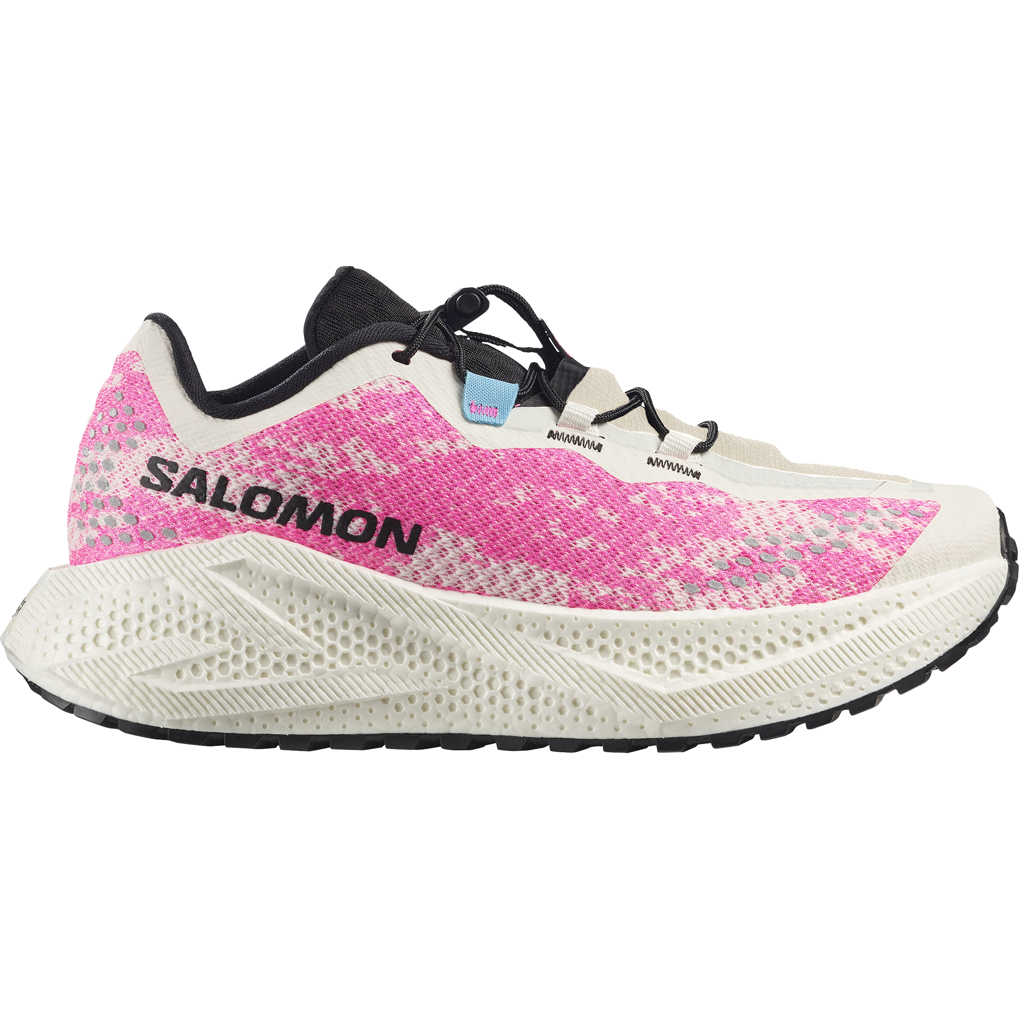 Buty biegowe damskie Salomon AERO GLIDE 4 GRVL W Vanilla Ice / Knockout Pink 