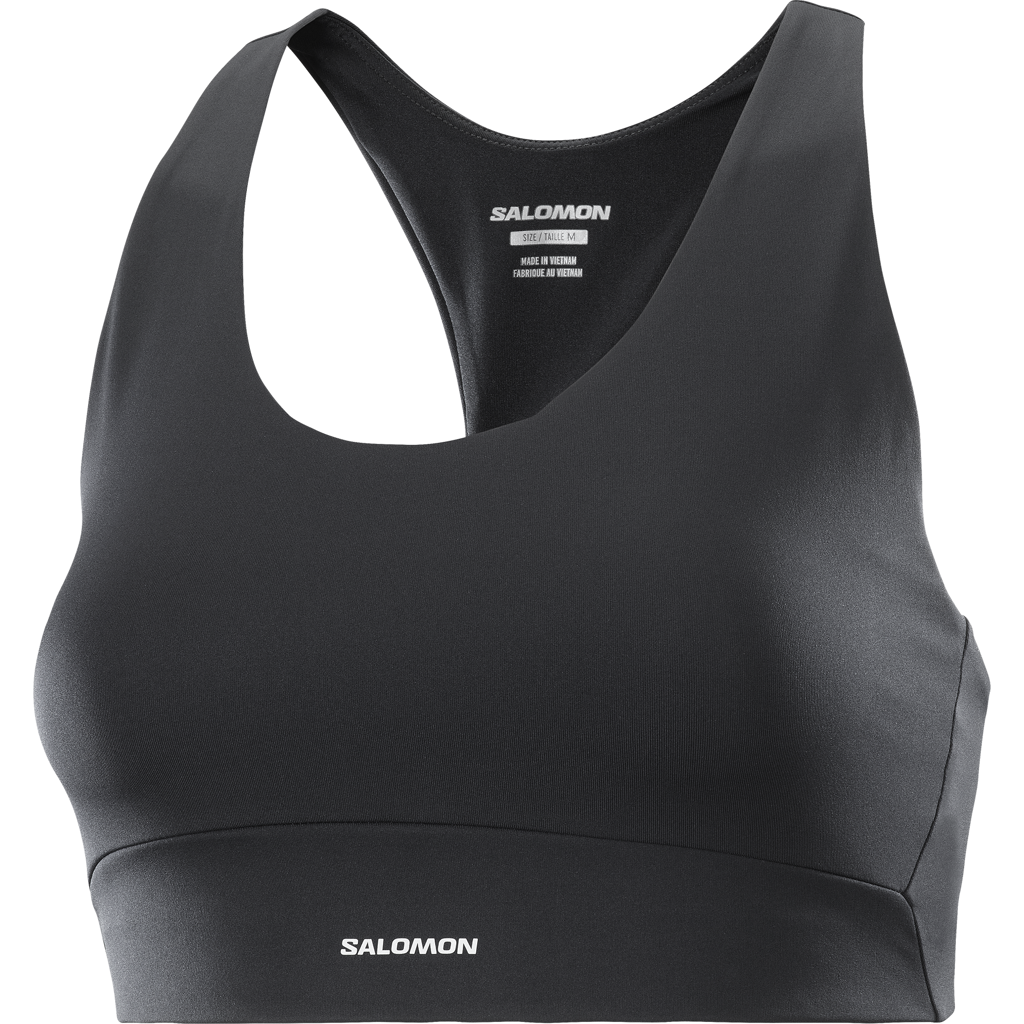 Damski biustonosz sportowy Salomon SHAKEout CORE DEEP BLACK