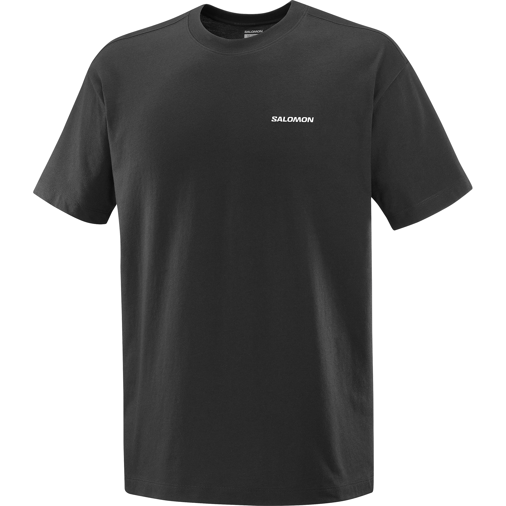 Koszulka Salomon CHEST LOGO RELAXED TEE DEEP BLACK