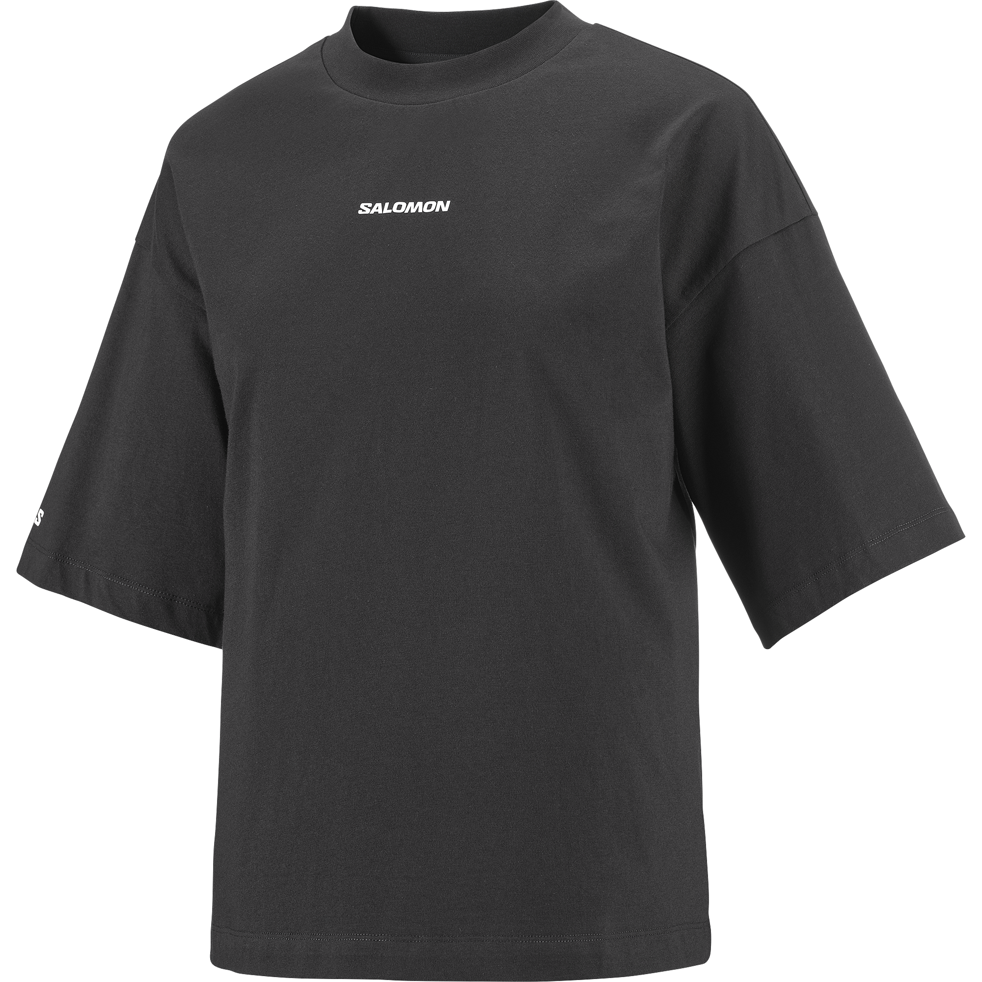 Koszulka damska Salomon LOGO SS TEE W DEEP BLACK