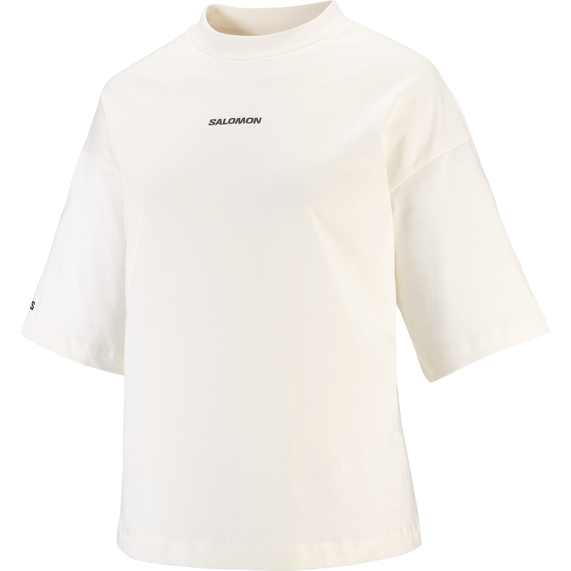 Koszulka damska Salomon LOGO SS TEE W WHISPER WHITE