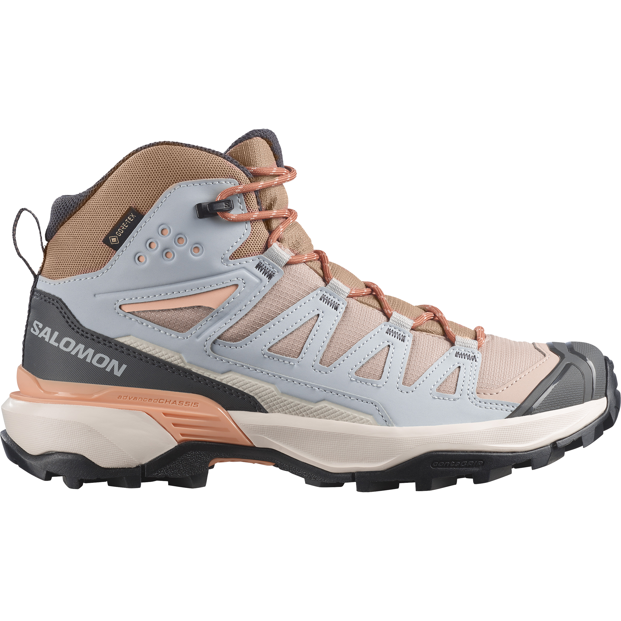 Buty damskie Salomon X ULTRA 360 MID GORE-TEX W Oxford Tan / Pearl Blue / Almond Cream