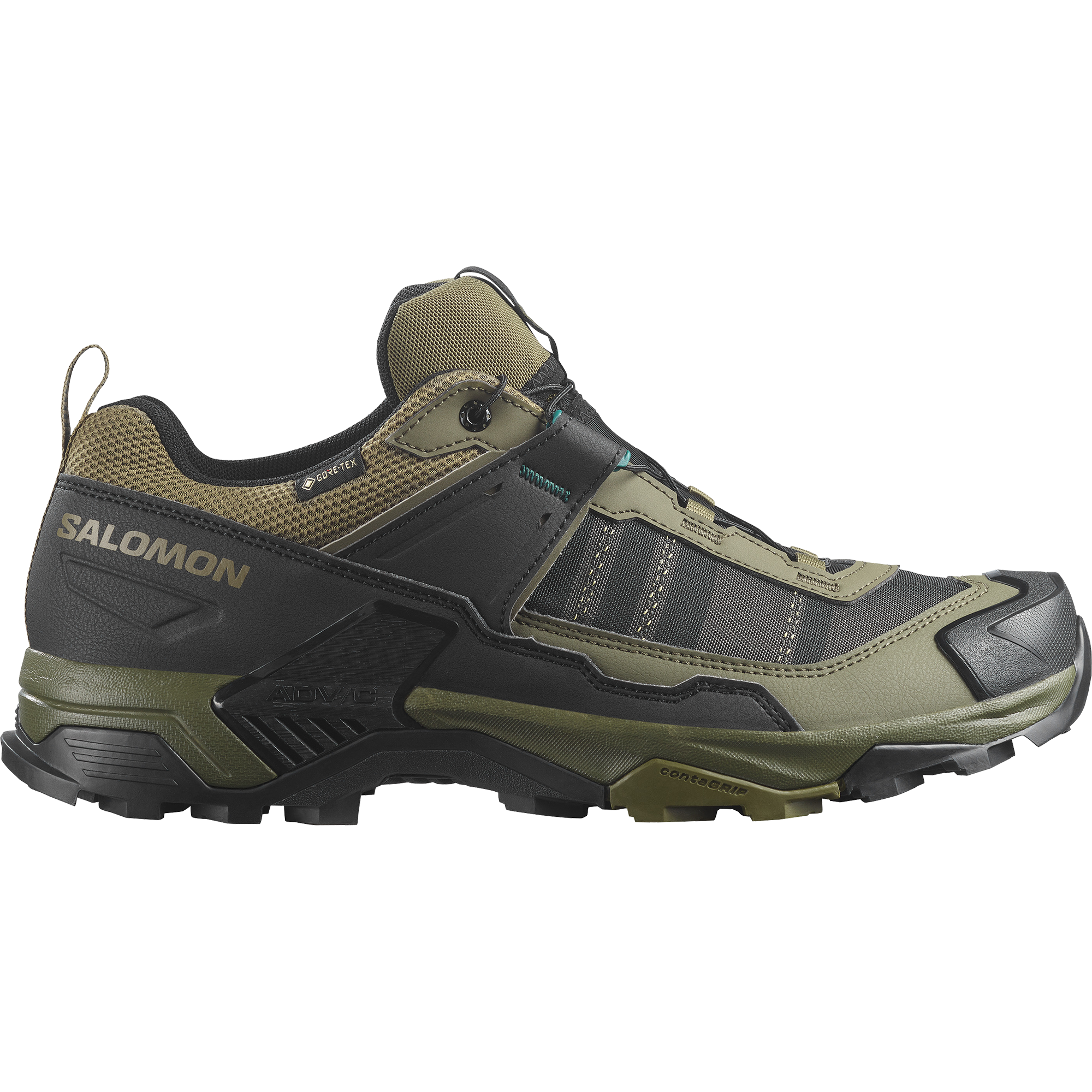 Buty trekkingowe męskie Salomon X ULTRA 5 GORE-TEX Olive Night / Black / Bistro Green
