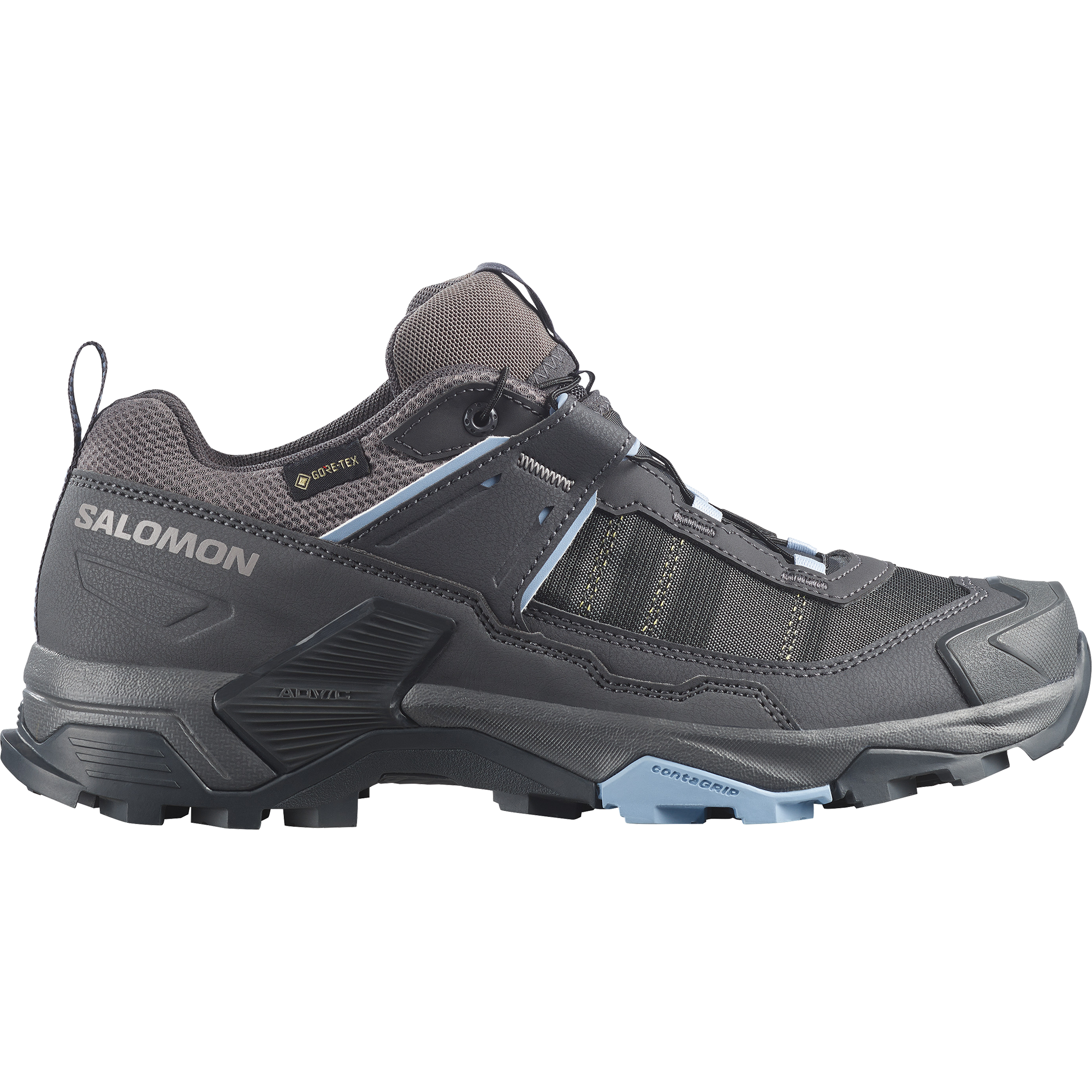 Buty trekkingowe damskie Salomon X ULTRA 5 GORE-TEX W Asphalt / Castlerock / Brunnera Blue