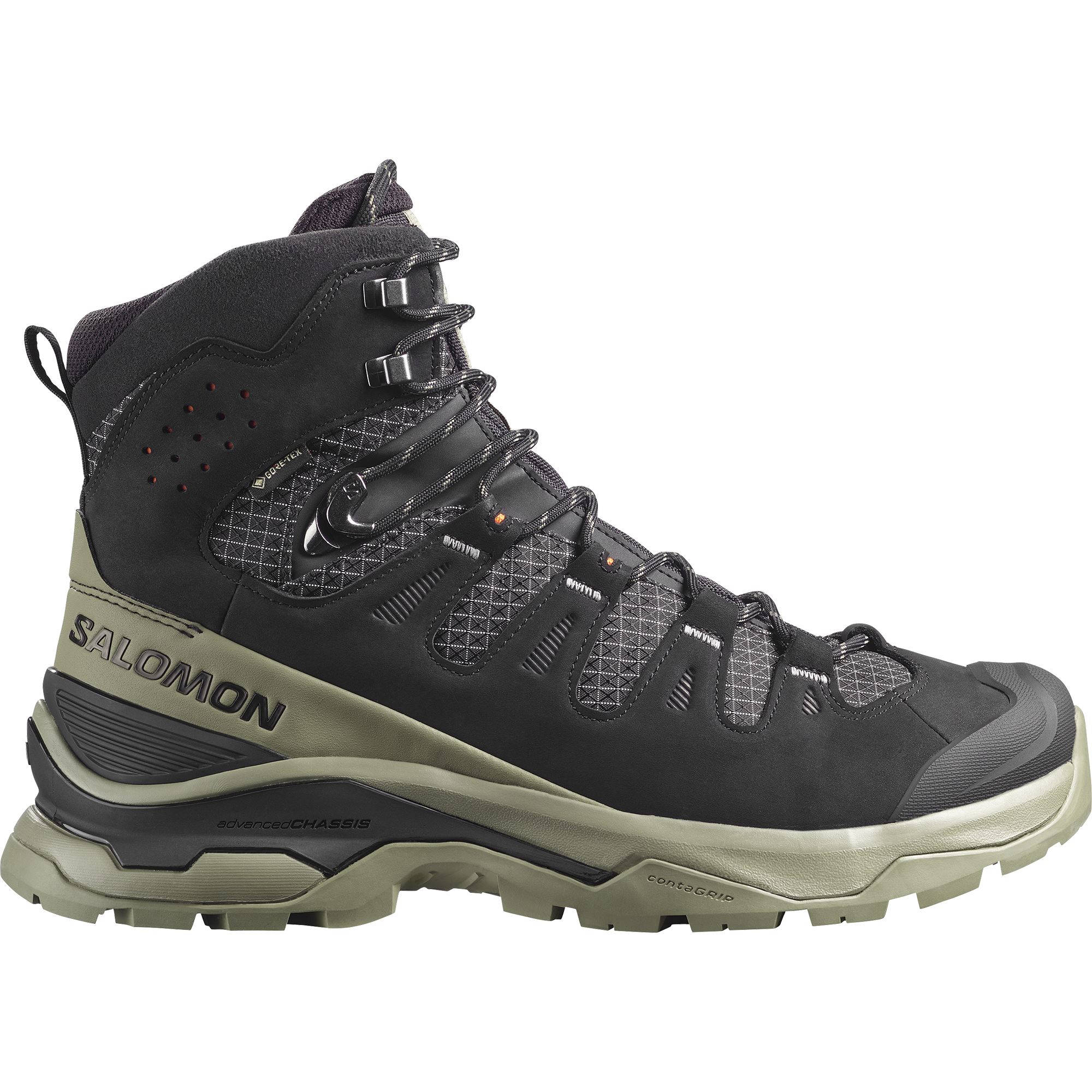 Buty trekkingowe męskie Salomon QUEST 5 GORE TEX Black / Deep Lichen Green / Black