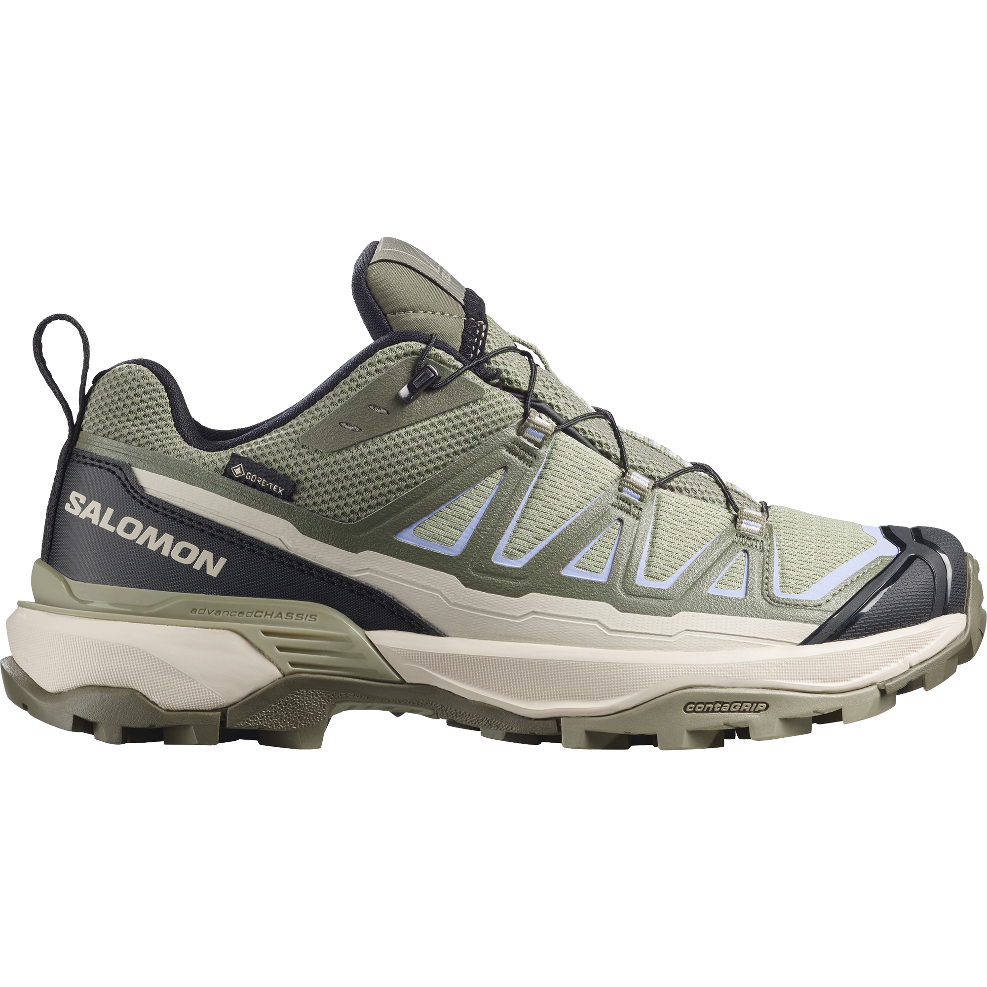 Buty trekkingowe damskie Salomon X ULTRA 360 EDGE GORE-TEX W Tea / Deep Lichen Green / Brunnera Blue