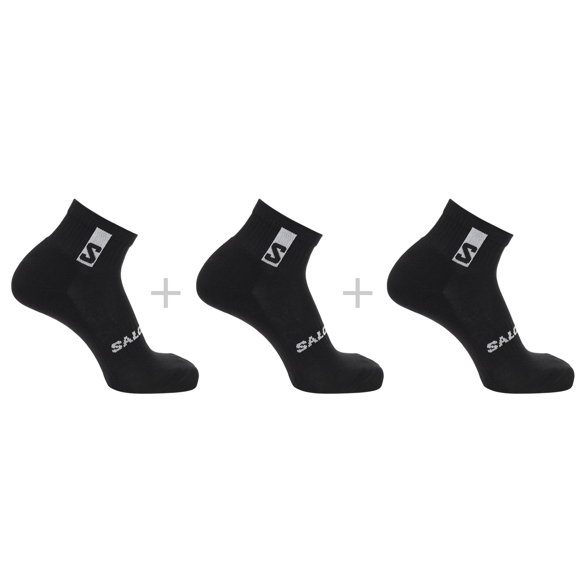 Skarpety Bawełniane Salomon Everyday Ankle Black/Black/Black