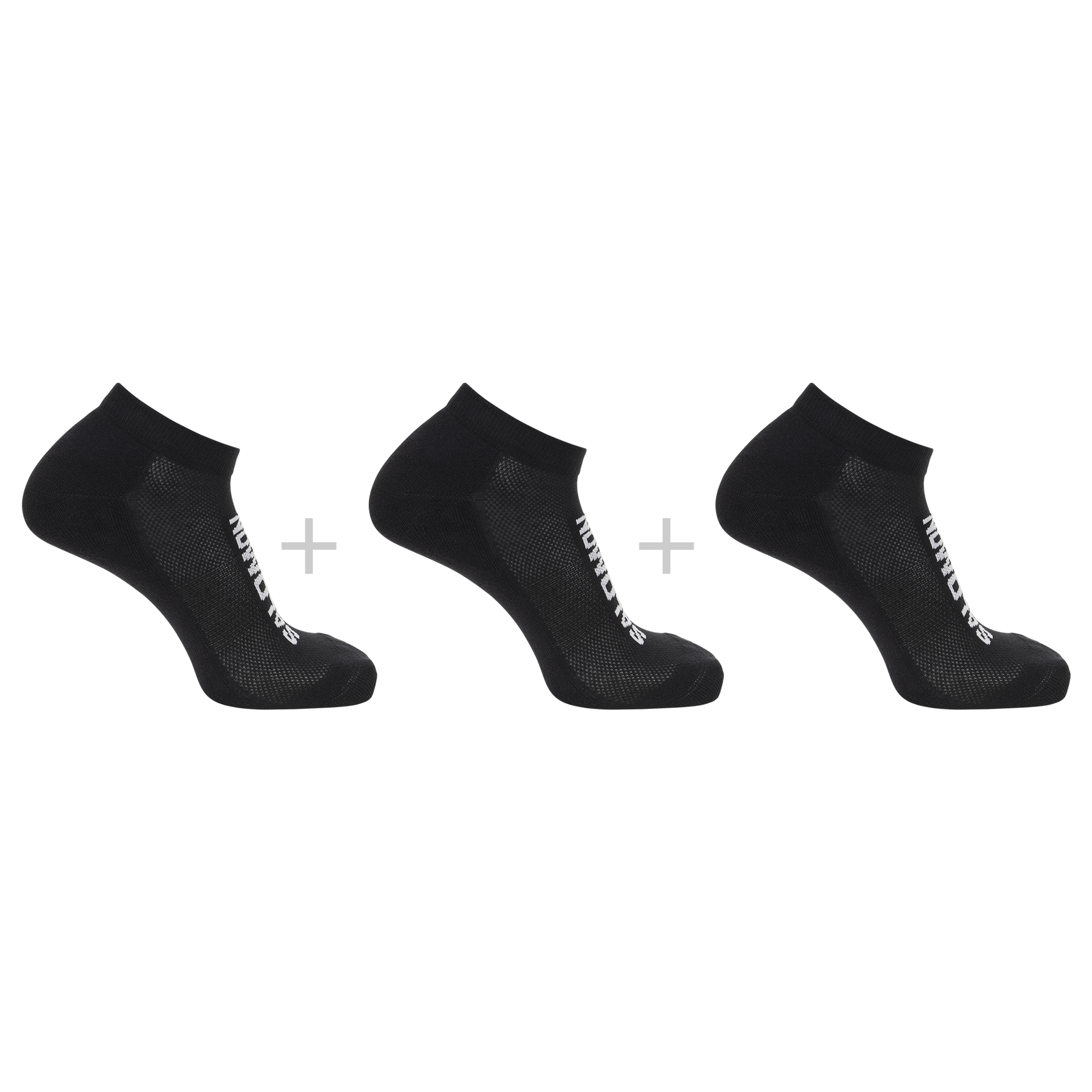 Skarpety Bawełniane Salomon Everyday Low Black/Black/Black