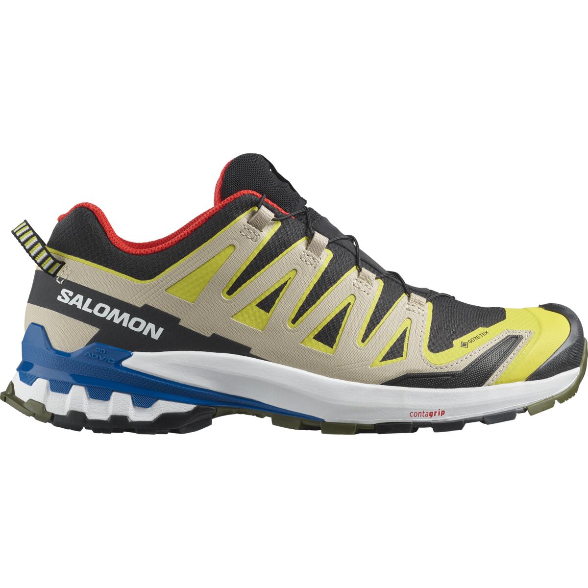 Buty Męskie Salomon XA PRO 3D v9 GORE-TEX - Black / Buttercup / Lapis Blue