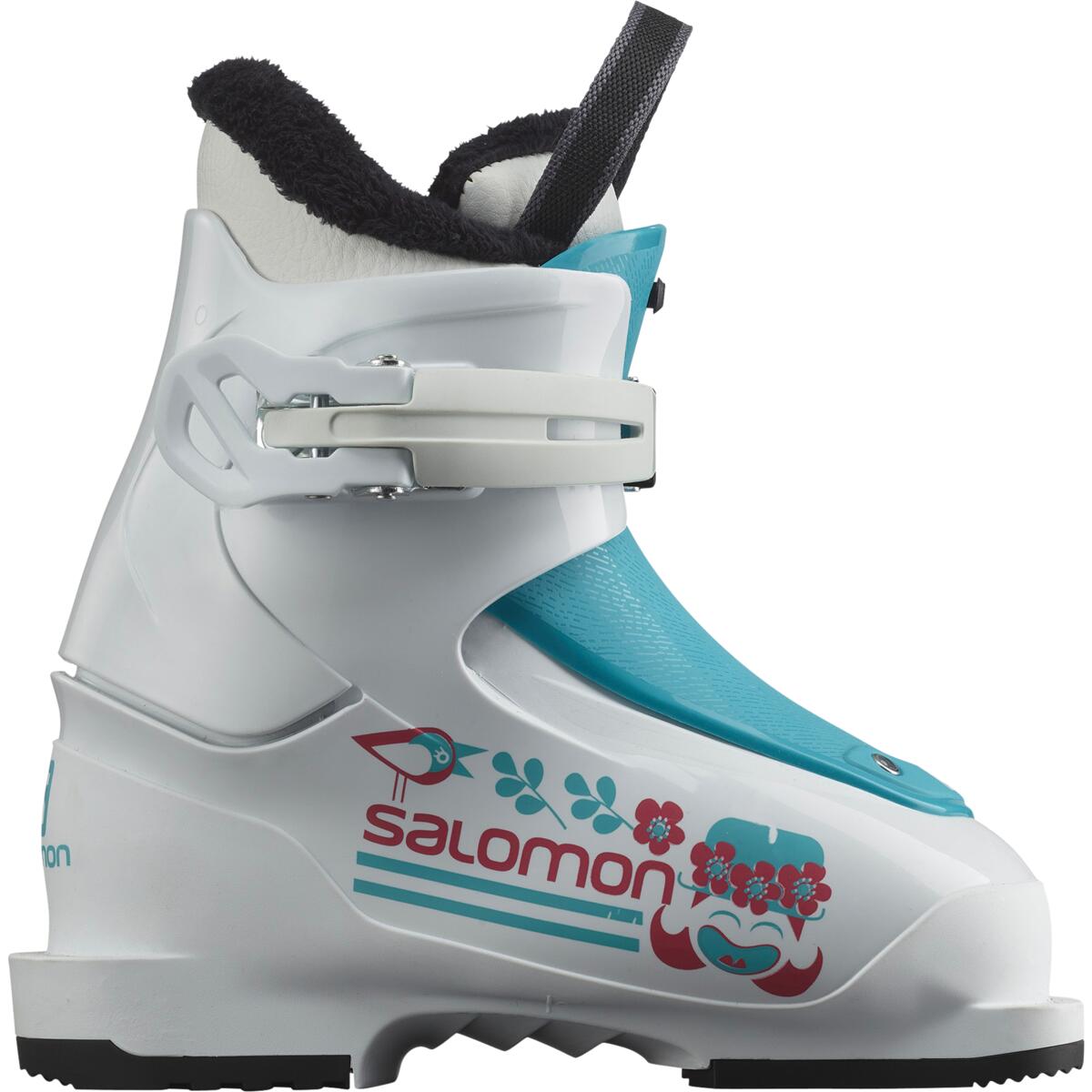 Buty Narciarskie dziecięce Salomon T1 - Girly White / Scuba Blue