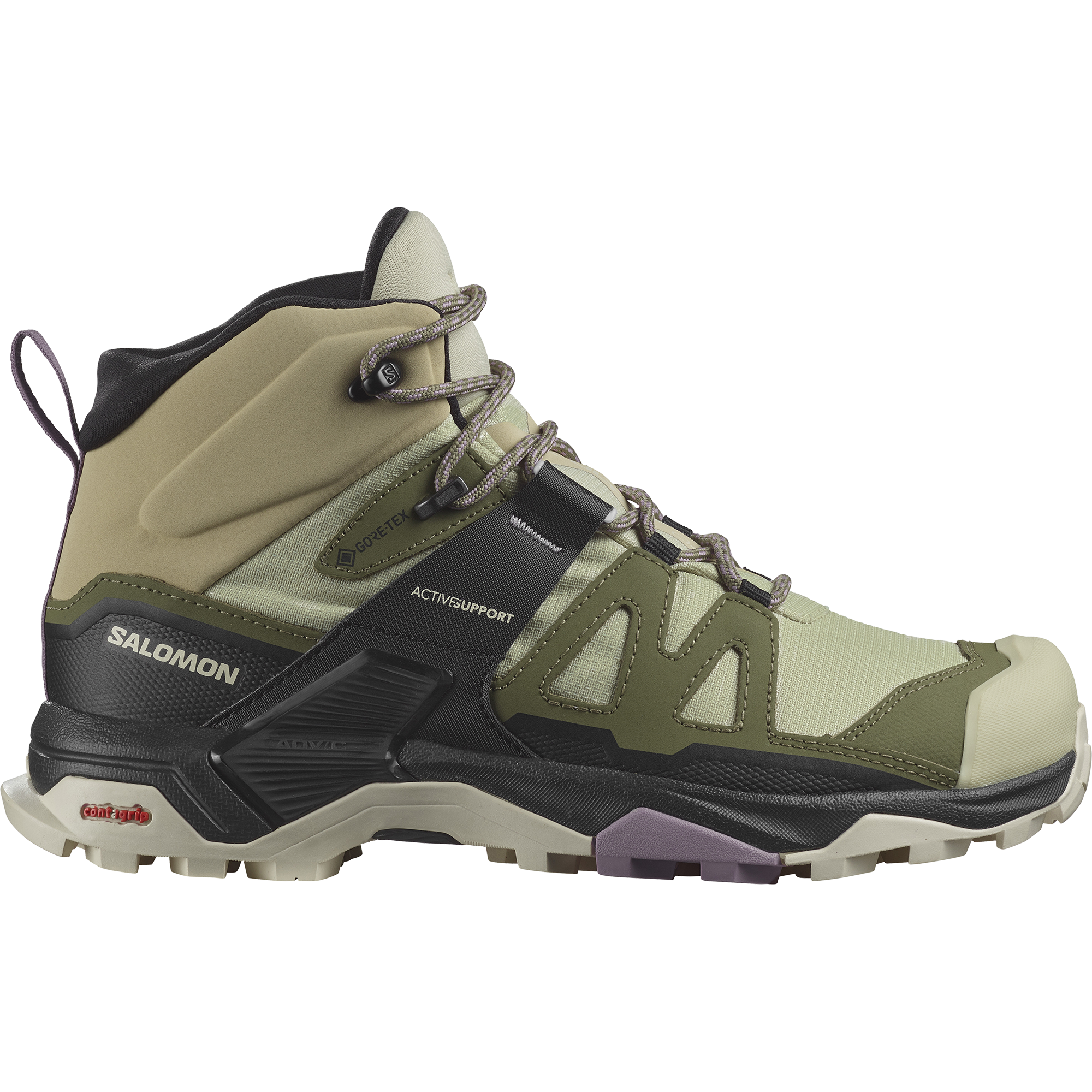 Buty Salomon X ULTRA 4 MID GTX W Alfalfa / Deep Lichen Green / Almond Milk