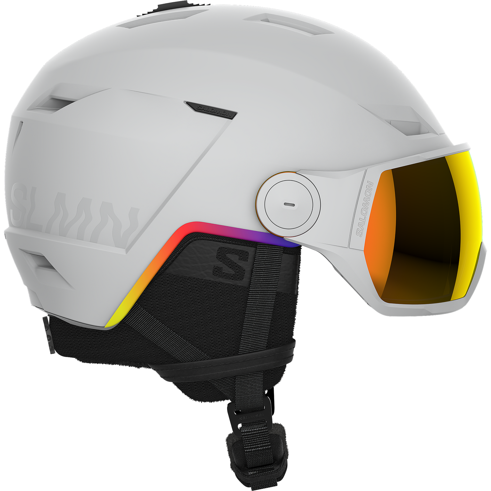 Kask Narciarski Salomon PIONEER LT VISOR - Grey 