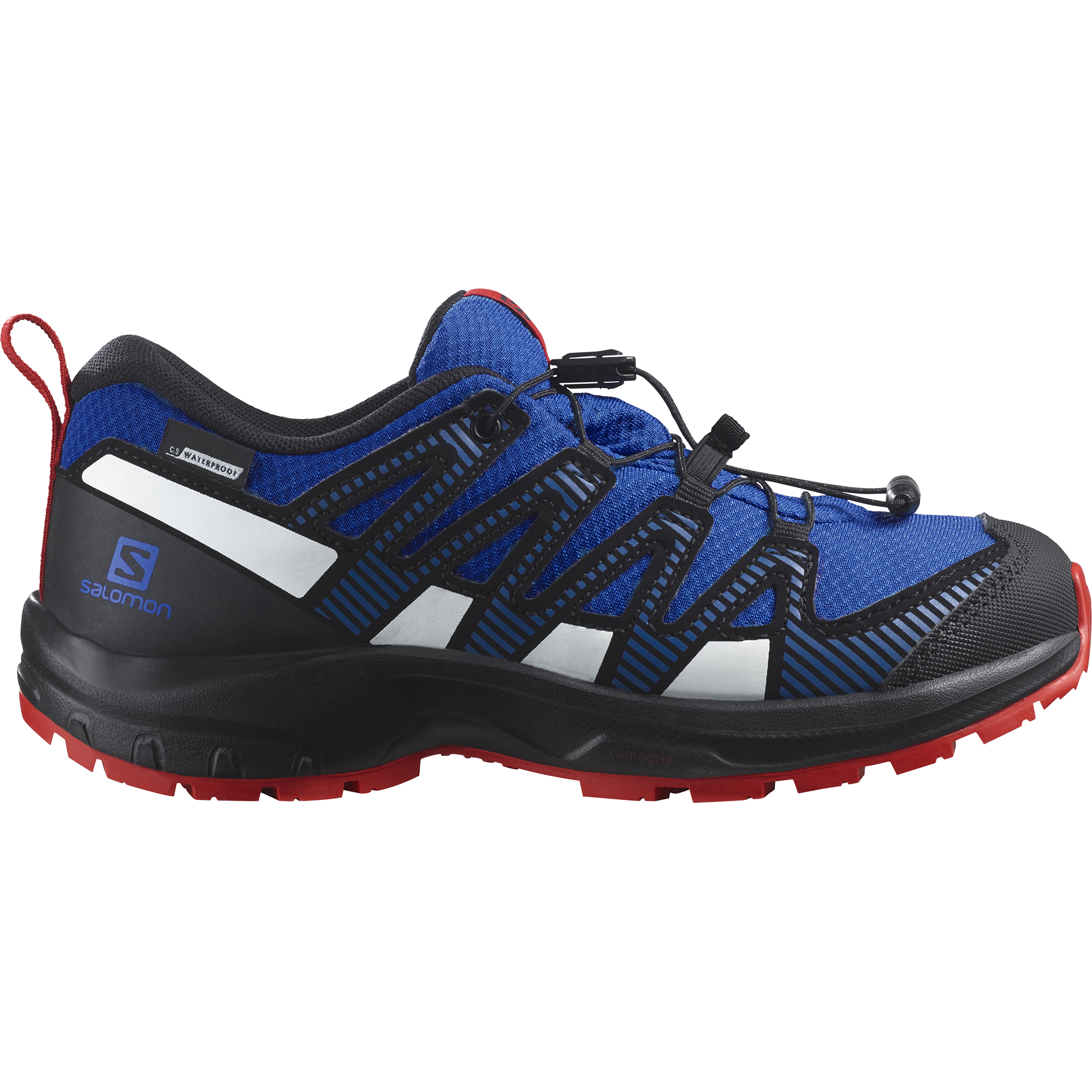 Buty Salomon XA PRO V8 CSWP J Lapis/Black/Fire red