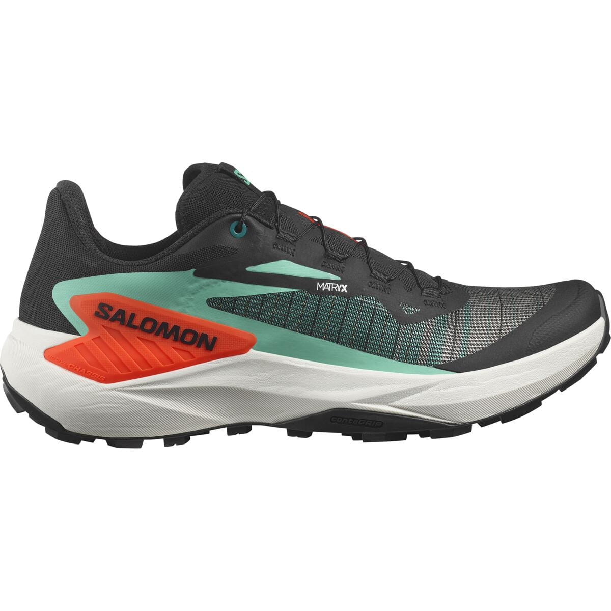 Buty Salomon GENESIS - Black / Electric Green / Cherry Tomato