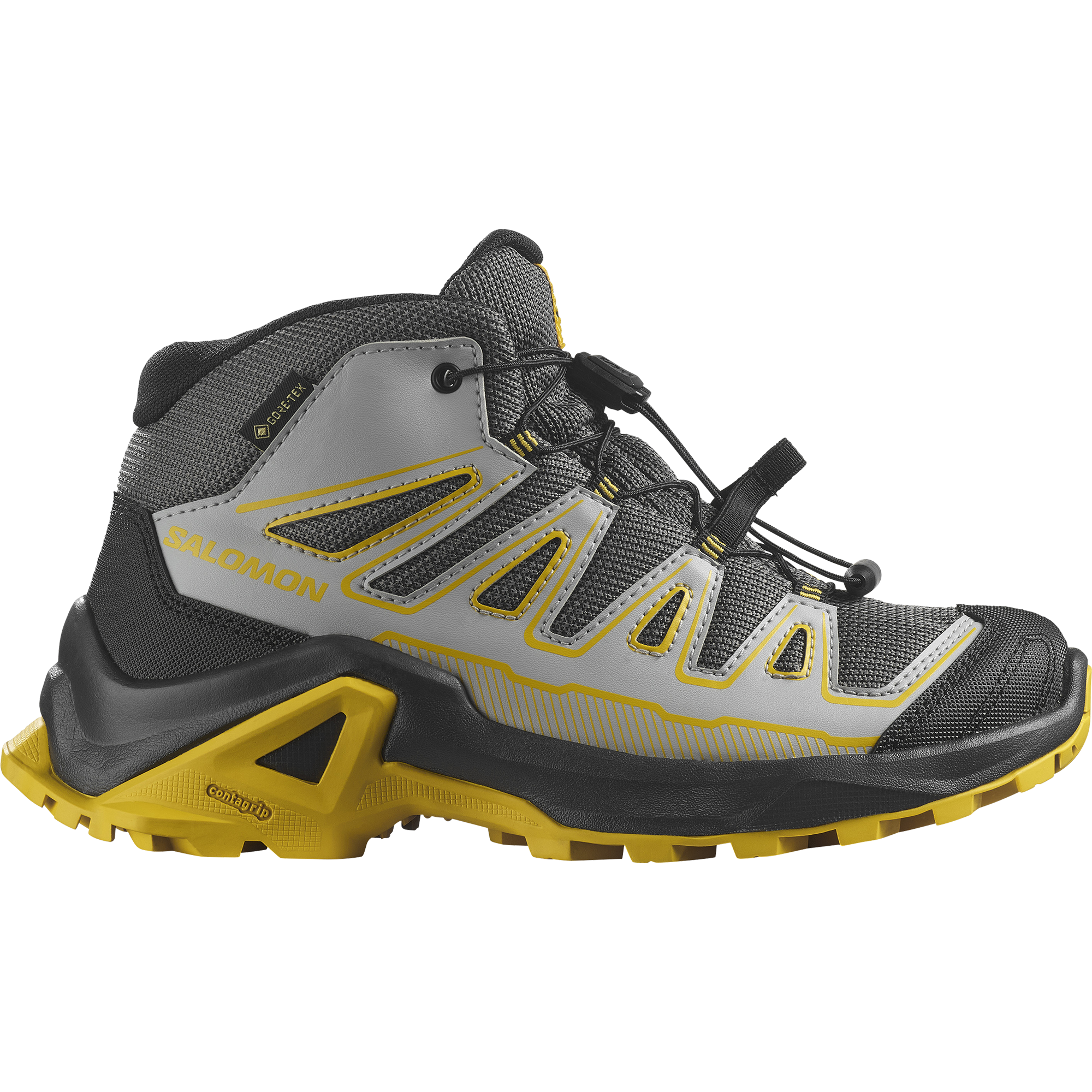 Buty Salomon X ULTRA MID GORE-TEX J Castlerock / Black / Spicy Mustard