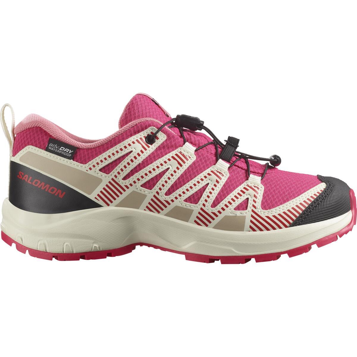 Buty dziecięce Salomon XA PRO V8 WATERPROOF Rouge Red / Vanilla Ice / Flamingo Pink