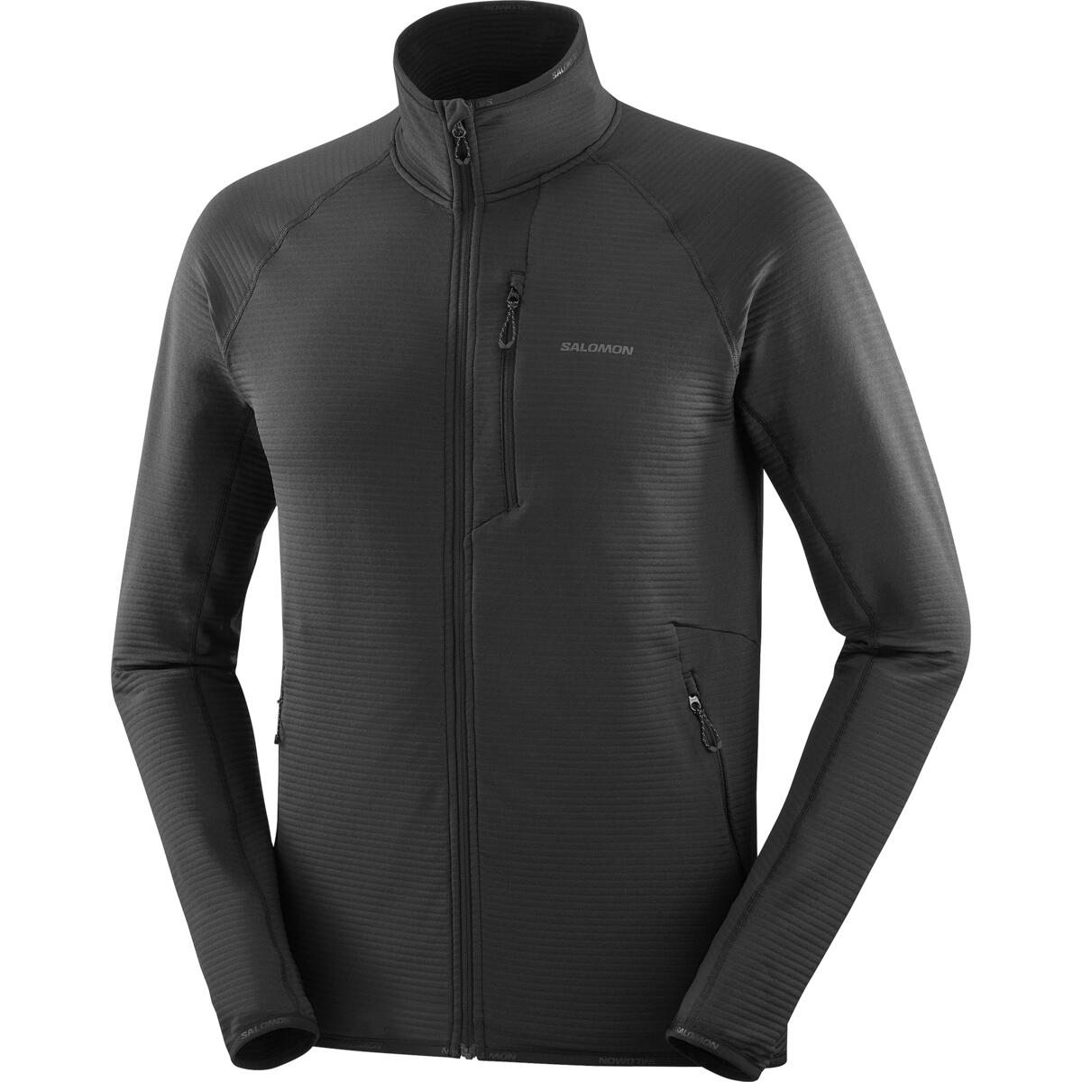 Bluza Salomon ESSENTIAL LIGHTWARM FZ DEEP BLACK
